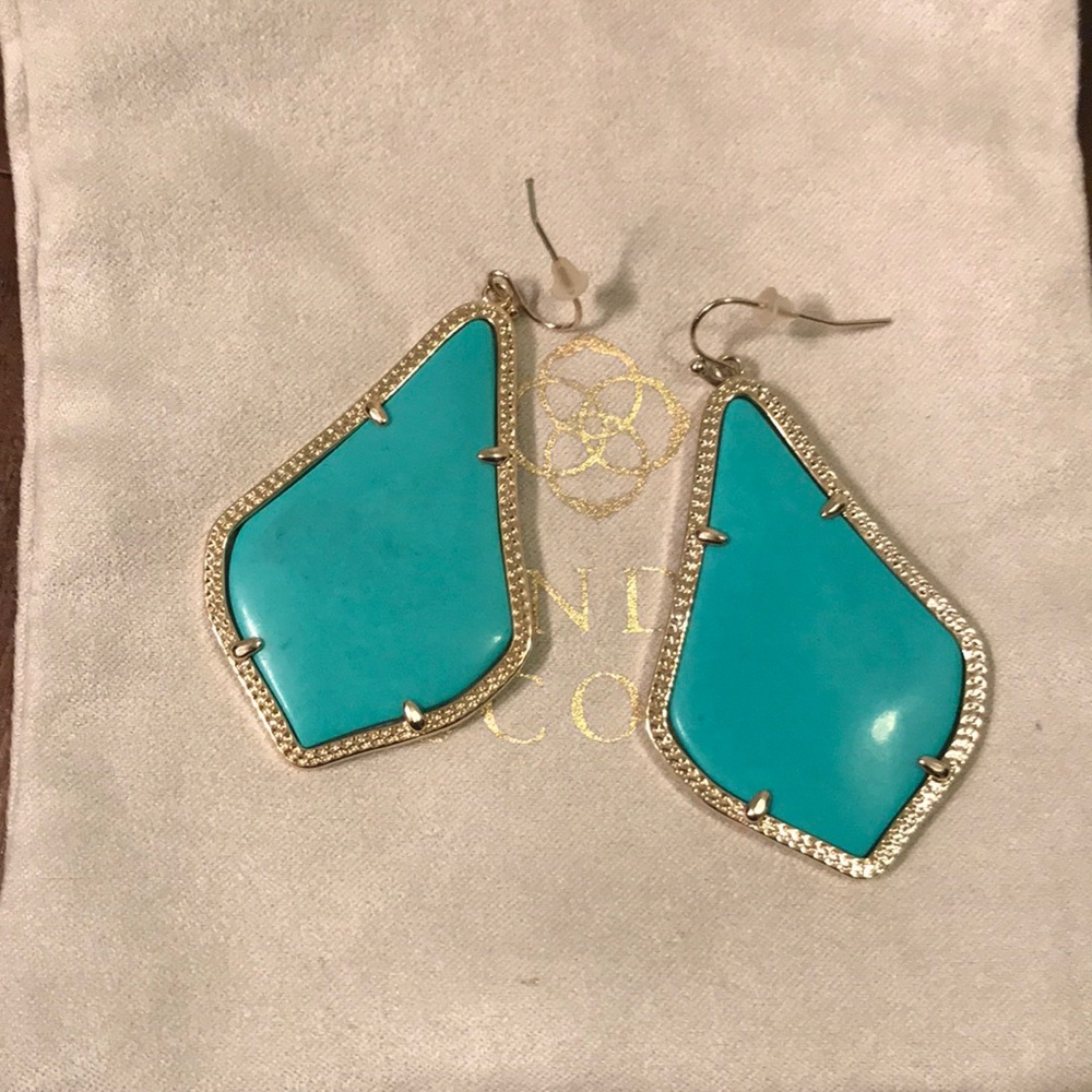 Limited edition teal Kendra Scott Alexandras